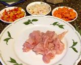 Foto del paso 1 de la receta: Bocaditos de pollo salseados light (fácil)