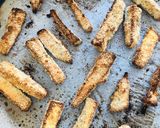 Foto del paso 3 de la receta: Keto - Papa fritas con berenjenas 🍆 y salsita picantonaNo pensé que quedarían tan ricas!!