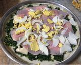 Foto del paso 2 de la receta: Tarta de espinacas rellena de jamón queso y huevo