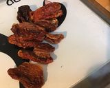 Une image de l'étape 4 de Salade aux deux haricots,maïs,lard fumé et tomates séchées.
