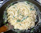 Foto del paso 5 de la receta Espaguetis con salsa de queso y limón