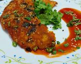 A picture of step 4 of Handvo (Gujarati Savory Lentil Cake).