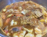 รูปขั้นตอนการทำที่ 5 ของ หม้อไฟแกงส้มกุ้งไข่เจียววุ้นเส้น