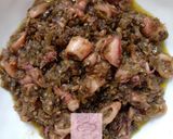 Foto langkah ke 5 dari resep Sambal Cumi Asin Cabe Hijau.