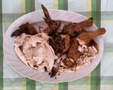 A picture of step 2 of Blackened spatchcock chicken on the braai.