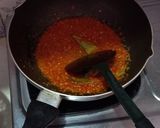 Foto langkah ke 5 dari resep Oseng Teri tawar terong bulat daun Melinjo pedas.