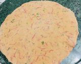 A picture of step 3 of Carrot Roti.