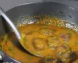 A picture of step 6 of Coconut Kofta Curry.
