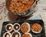 Töltött gombafejek recept fázis 3 fotója
