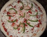 A picture of step 7 of Chickn tikka pizza.
