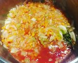 A picture of step 1 of Cannellini Bean Soup with Greens (Chicory, Swiss Chard, Spinach).