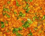 A picture of step 5 of Vagharela moong.