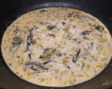 Foto del paso 6 de la receta: Bacalao cremoso con verduritas y trompeta de la muerte