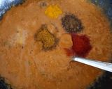 A picture of step 5 of Punjabi Paneer stuffed Capsicum in Red Gravy.