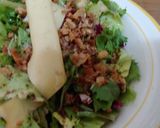 Foto del paso 7 de la receta: Ensalada tibia amb, Gouda, champinyons, bacon i cruient de cebolla