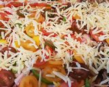 Pas rețetă Pizza mixtă (o gustare la pachet grozavă) 2 fotografie