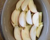 A picture of step 1 of Apple crumble.