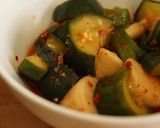 A picture of step 7 of Cucumber Kimchi.