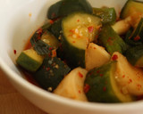 A picture of step 7 of Cucumber Kimchi.