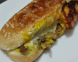Foto del paso 7 de la receta: Sánduche🥯de pollo🍗y jamón🥓hawaiano🍍con queso🧀🥯🥪..