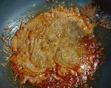 A picture of step 4 of Paneer kohlapori.