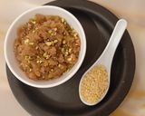 मुग डाळ हलवा (moong dal halwa recipe in marathi) रेसिपी स्टेप 5 फोटो 