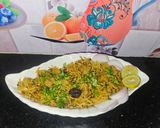 A picture of step 5 of Healthy masoor soya nuggets biryani.