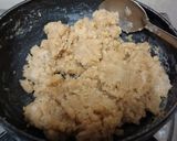 A picture of step 3 of Gehun Na Lot No Shiro (Gujarati sweet for lunch).