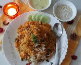 A picture of step 4 of Paneer sabzi biryani.