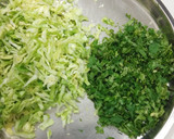 A picture of step 1 of Cabbage idli.