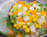 Hình bước làm 3 của món Súp tóc tiên óc heo,thanh cua và tôm