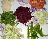 A picture of step 1 of Beetroot sandwich.