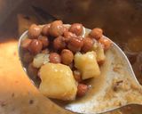 A picture of step 5 of Aloo-Chana dry sabzi.
