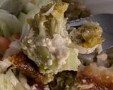 A picture of step 5 of Broccoli mozzarella casserole....my way 🥘 🥦 🧀.