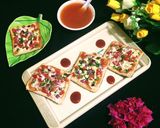 A picture of step 7 of Vegetable Cheese Toast.