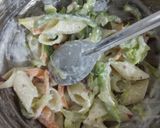 A picture of step 3 of Healthy Pasta Salad.