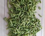 Une image de l'étape 1 de Risotto aux haricots verts.