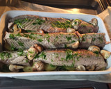 Foto del paso 5 de la receta: Lomos de Atún fresco con verduras y champiñones