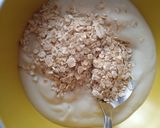 Foto del paso 1 de la receta Yogurt con avena, almendra y mango caramelizado