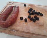 Une image de l'étape 6 de Risotto au chorizo tomates confites et olives noires.
