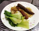 A picture of step 4 of Chinese Pork And Liver Sausage In Shao Xing Wine And Dang Gui So.