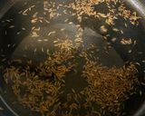 A picture of step 1 of Zeera Rice.