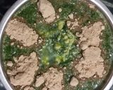 A picture of step 7 of Spinach and potato dry curry.
