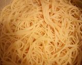 A picture of step 3 of Spaghetti with chicken.