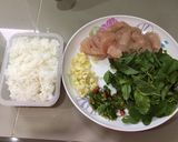 รูปขั้นตอนการทำที่ 1 ของ ข้าวคลุกกะเพราไก่