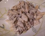 A picture of step 8 of Cavatelli with Cream and Mushrooms.