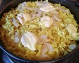 A picture of step 3 of Haddock Breyani.