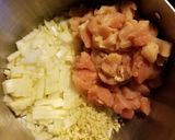 A picture of step 1 of White chicken chili.