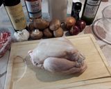 Une image de l'étape 1 de Coq au vin.