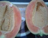 A picture of step 1 of Sweet Papaya Jam.